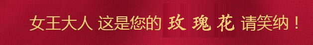 女王大人，這是您的玫瑰花，請笑納